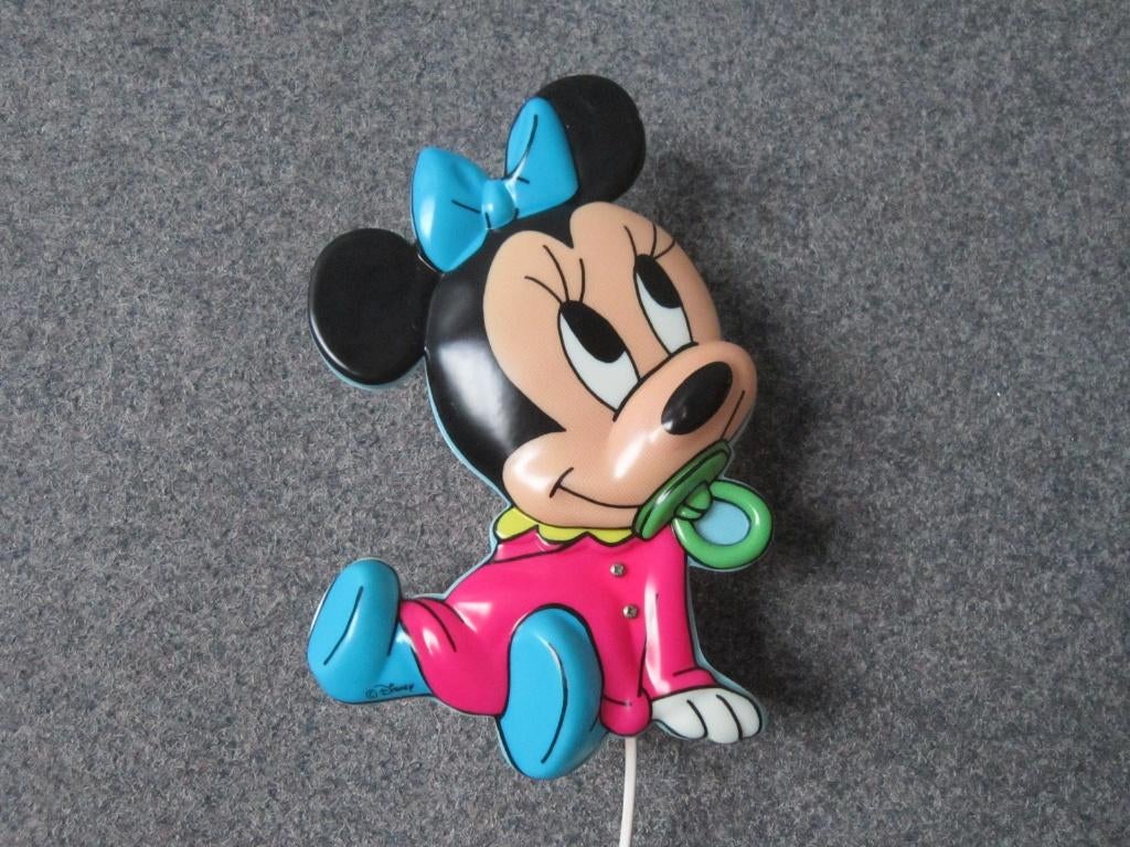 MINNIE MOUSE DISNEY WANDLAMP, Ophalen, Mickey Mouse, Zo goed als nieuw, Overige typen