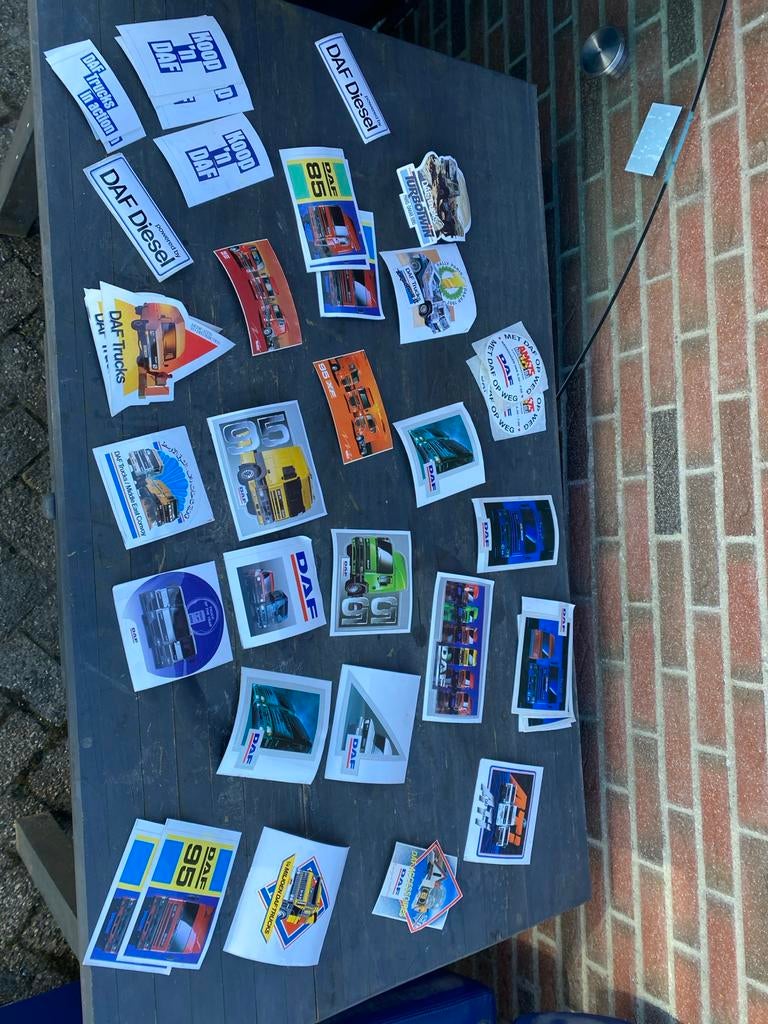 DAF stickers, diverse modellen en types n.o.s, Verzamelen, Ophalen of Verzenden, Gebruikt, Auto of Motor