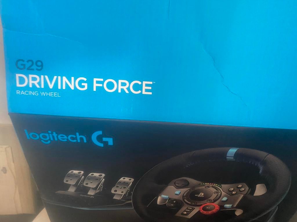 Logitech G29 Driving Force racestuur met pedalen, Ophalen of Verzenden, Zo goed als nieuw, Stuur of Pedalen, PlayStation 3