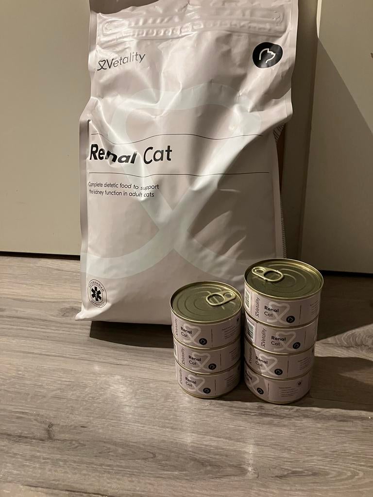 Vetality Renal brokken & blik nierdieetvoer voeding voor kat, Dieren en Toebehoren, Dierenvoeding, Ophalen of Verzenden, Kat
