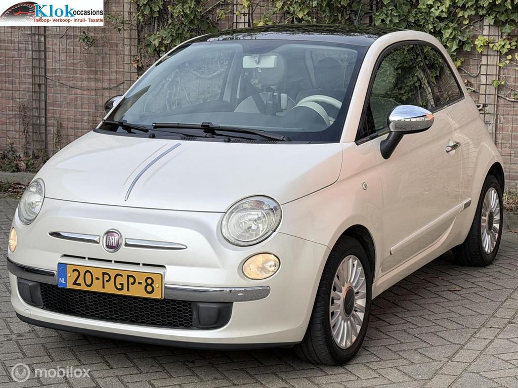 Fiat 500 1.2 Lounge Automaat Nap Airco Pano Navigatie, Auto's, Euro 5, 1242 cc, Origineel Nederlands, Bedrijf