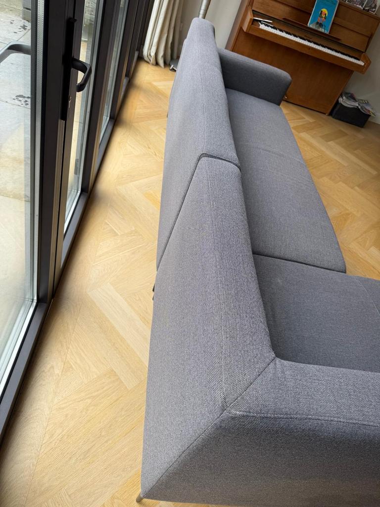 Grijze Hoekbank Goossens, Huis en Inrichting, Banken | Bankstellen, Ophalen, Hoekbank, 300 cm of meer, 75 tot 100 cm