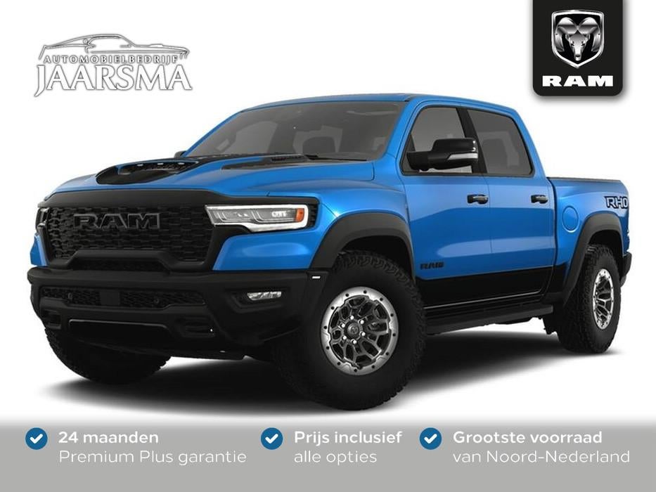 Dodge Ram 1500 RHO 549pk Hurricane High Output CrewCab BPM-v, Automaat, Zwart, Blauw, 24 maanden