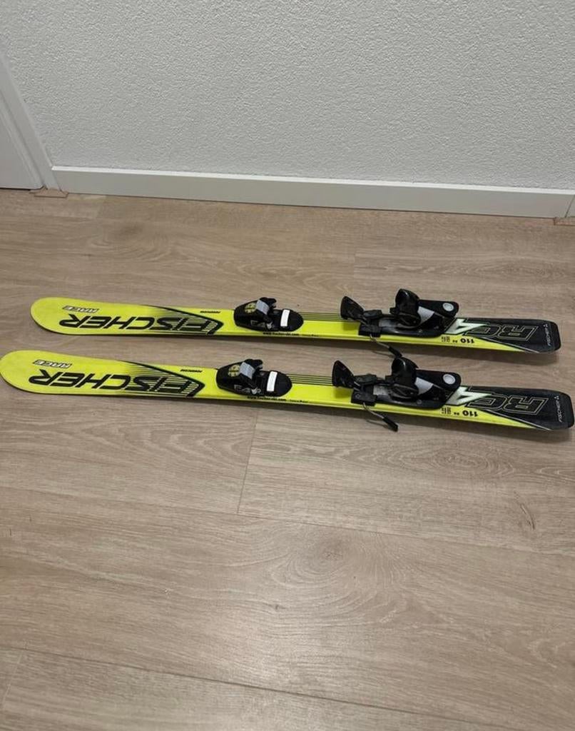 Fisher ski’s 110 met bindingen, Sport en Fitness, Skiën en Langlaufen, Ophalen, 100 tot 140 cm, Carve, Skiën