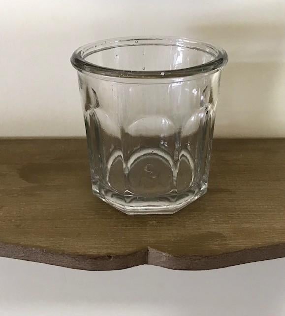 Antieke Franse confiture pot jampot kristalglas, Ophalen of Verzenden