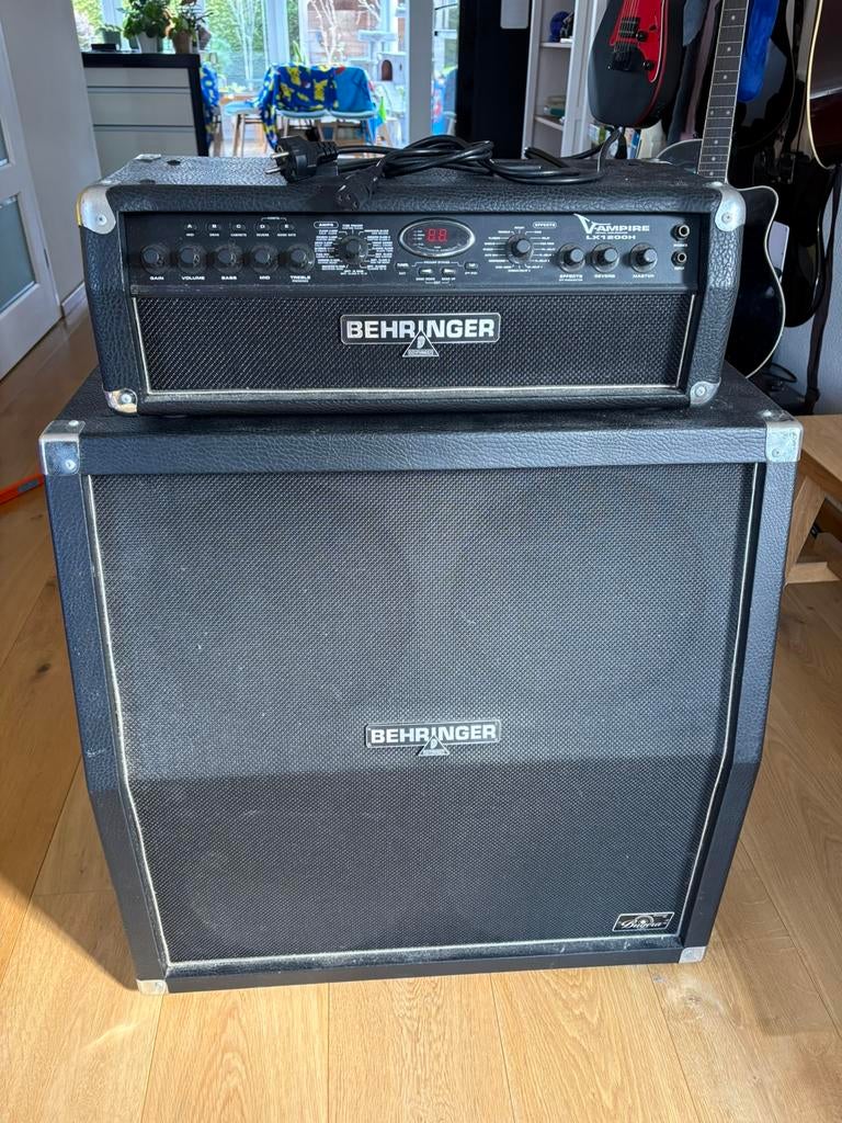 Behringer V-AMPIRE LX1200H + 4x12” cab, Ophalen, Gebruikt, Gitaar
