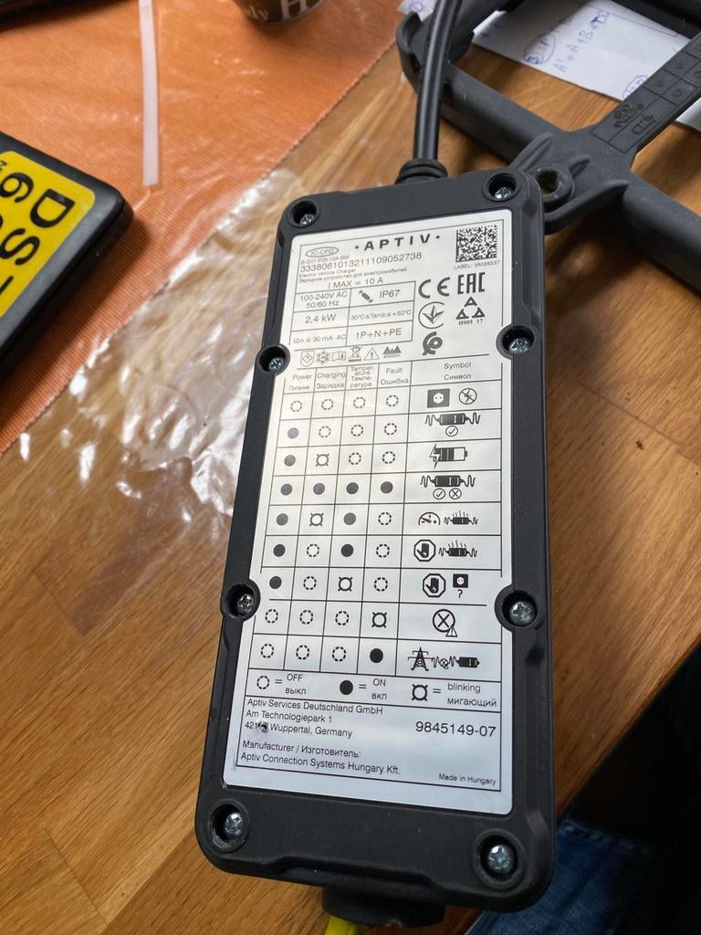 Aptiv EV lader, Ophalen of Verzenden, Gebruikt