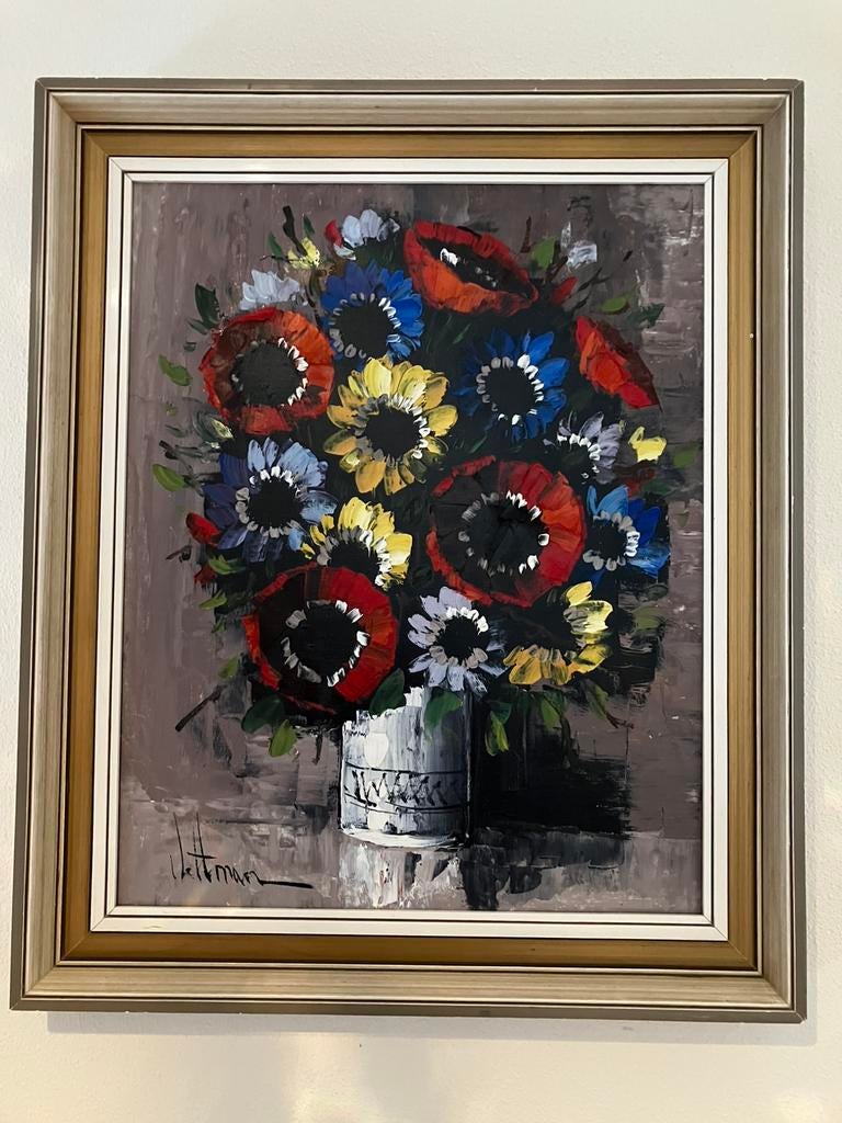 “Boeket op vaas”, Antiek en Kunst, Ophalen