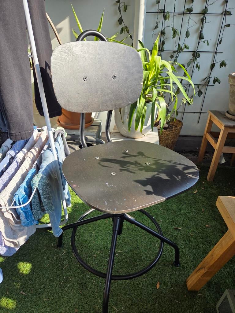 Bureaustoel ikea zwart, Ophalen, Gebruikt, Zwart, Eén