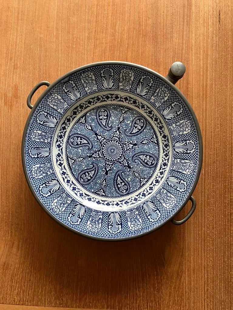 Warmwaterbord james dixon&sons, Antiek en Kunst, Antiek | Tin, Ophalen