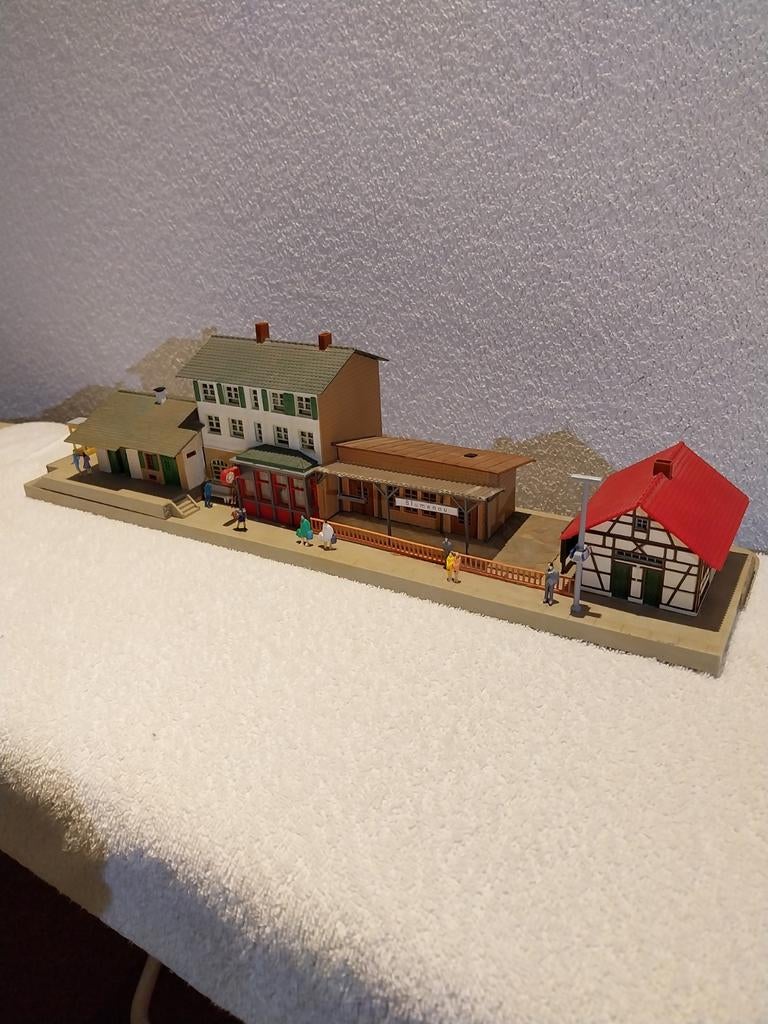 Faller, station Blumenau., Overige merken, Gebruikt, Gelijkstroom of Wisselstroom, Brug, Tunnel of Gebouw