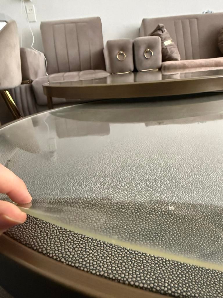 Richmond salontafel, Gebruikt, Rond, Glas, Minder dan 50 cm