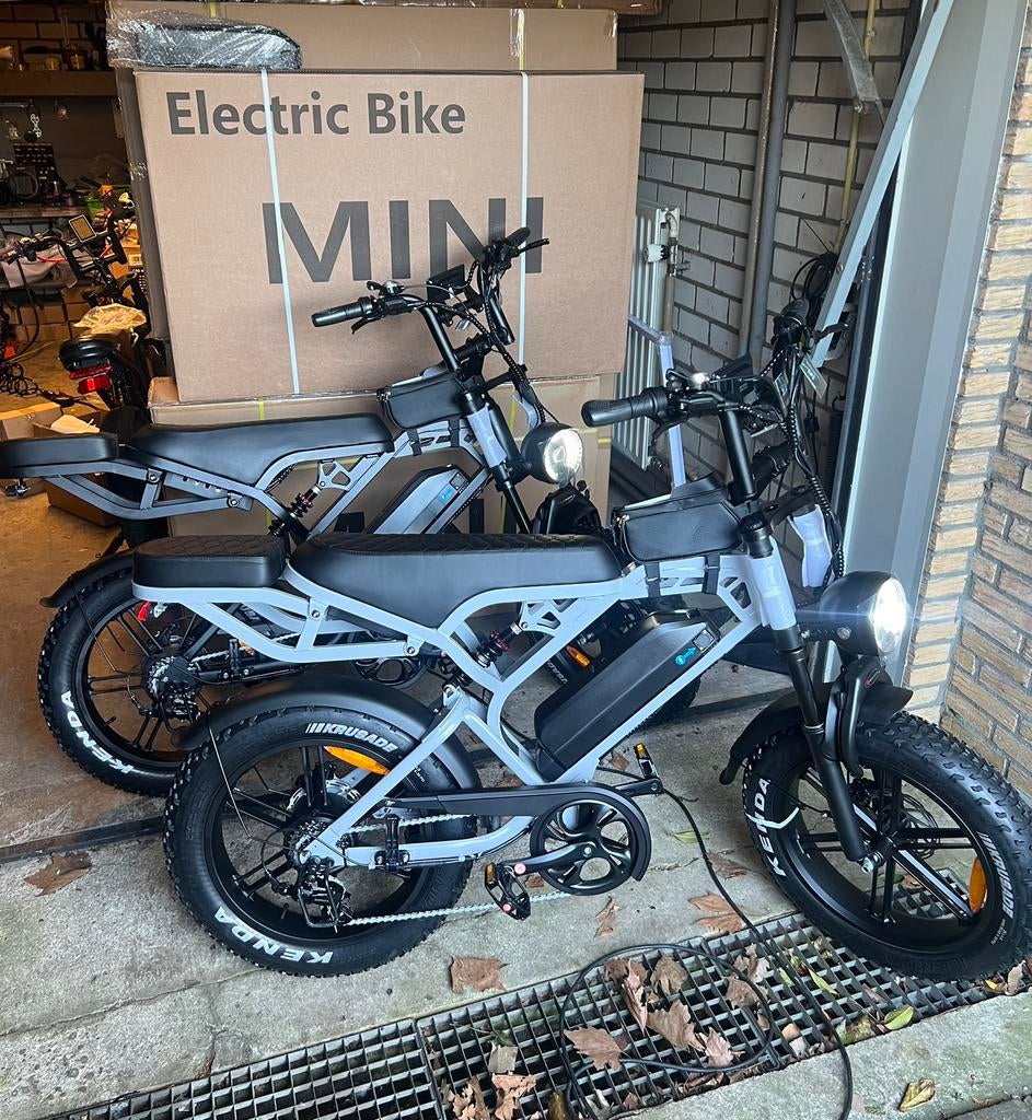 Fatbike V20 Pro + accesoires zwart & nardo grey | Garantie!, Nieuw, 59 cm of meer, 50 km per accu of meer, Ophalen