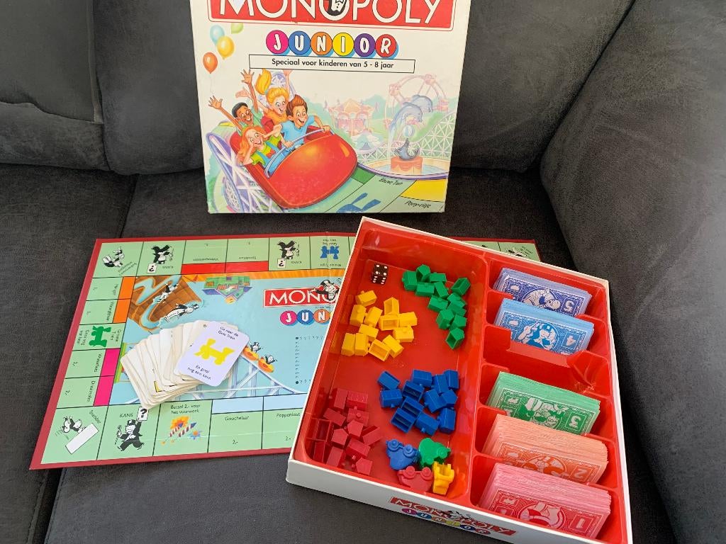 Monopoly junior, Een of twee spelers, Ophalen of Verzenden, Gebruikt, Parker