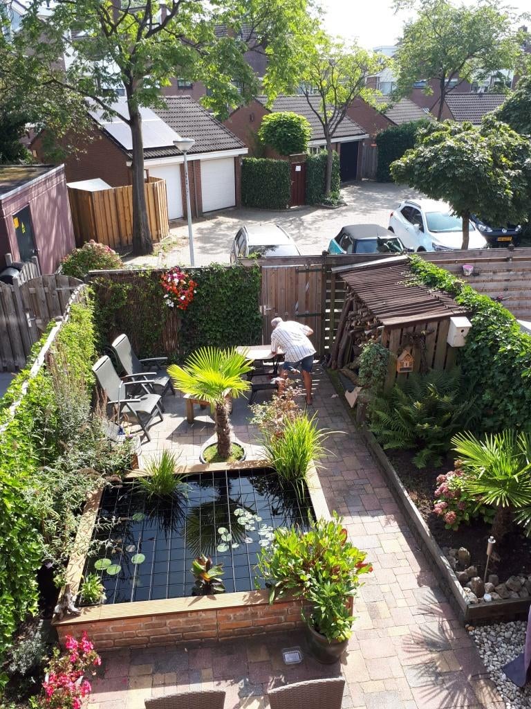 Vijverbak met filter en pomp, Ophalen, Gebruikt, Leeg aquarium