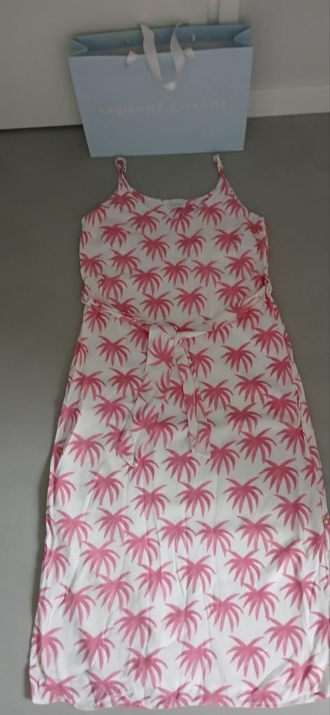 Fabienne Chapot zomerjurk "palmbomen" spaghettibandjes mt 40, Maat 38/40 (M), Ophalen of Verzenden, Fabienne Chapot, Roze