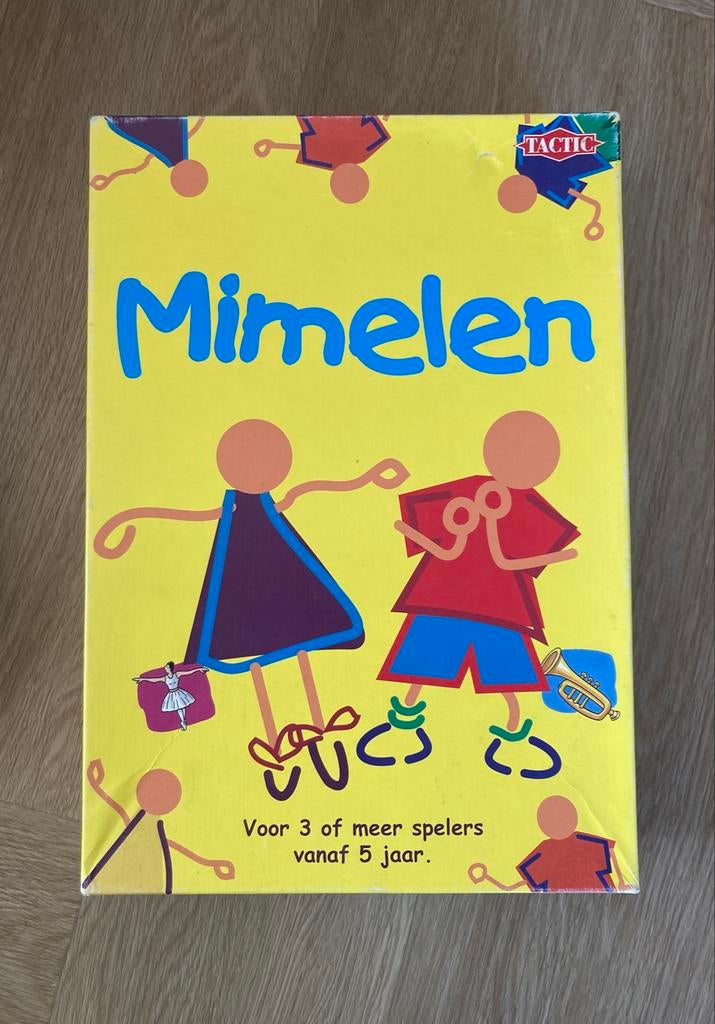 Mimelen - Het leuke pantomime spel van Tactic, Drie of vier spelers, Ophalen of Verzenden, Gebruikt