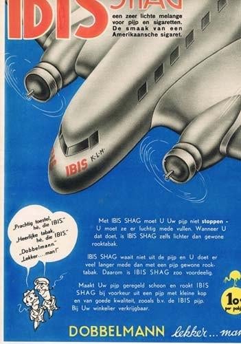 Dobbelman - Ibis Shag - Advertentie uit Tijdschrift -1936, Ophalen of Verzenden, Gebruikt, Overige typen