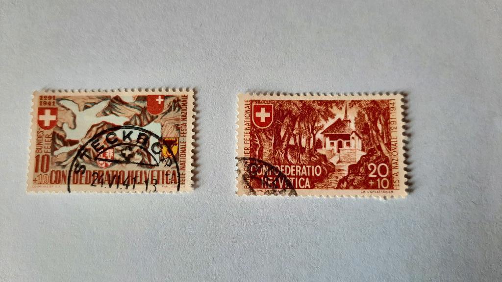 Postzegels Zwitserland- 1941 -Pro Patria - gestempeld, Verzenden, Gestempeld