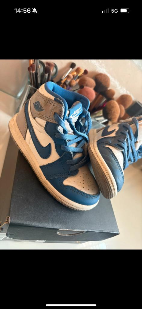 Nike jordan 1 retro high OG (TD) maat 26, Kinderen en Baby's, Ophalen of Verzenden, Zo goed als nieuw, Jongetje of Meisje, Schoentjes