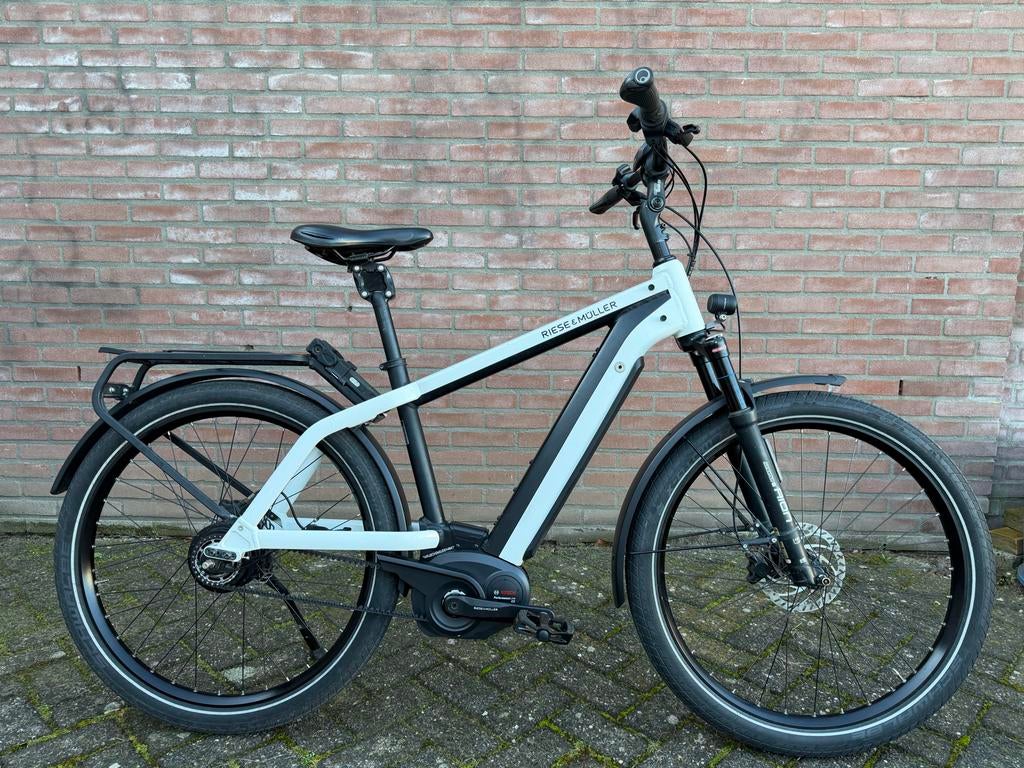Riese & Müller Charger3 GT Vario E-bike Wit 49cm (9340km), Fietsen en Brommers, Elektrische fietsen, Zo goed als nieuw, 51 tot 55 cm