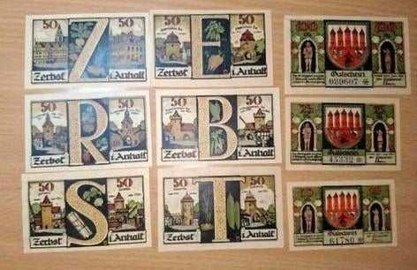Duits Notgeld Zerbst Noodgeld, Ophalen of Verzenden, Duitsland