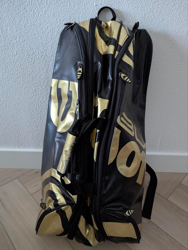 Tennis tas Wilson goud, Sport en Fitness, Tennis, Tas, Wilson, Ophalen of Verzenden