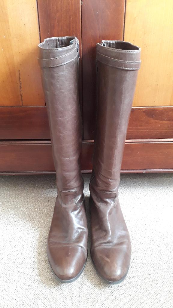 Leren laarzen bruin maat 41 (merk Bitter), Kleding | Dames, Schoenen, Hoge laarzen, Bruin, Ophalen of Verzenden, Bitter