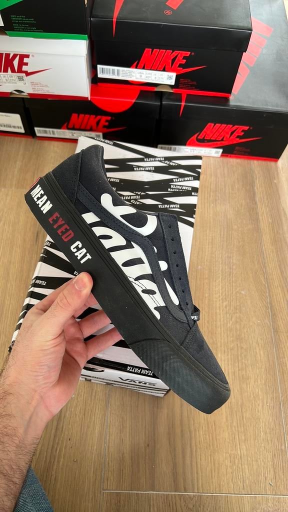 Patta x Vans Old Skool Lx Salute Black/Navy 42.5eu, Ophalen of Verzenden, Zo goed als nieuw, Zwart