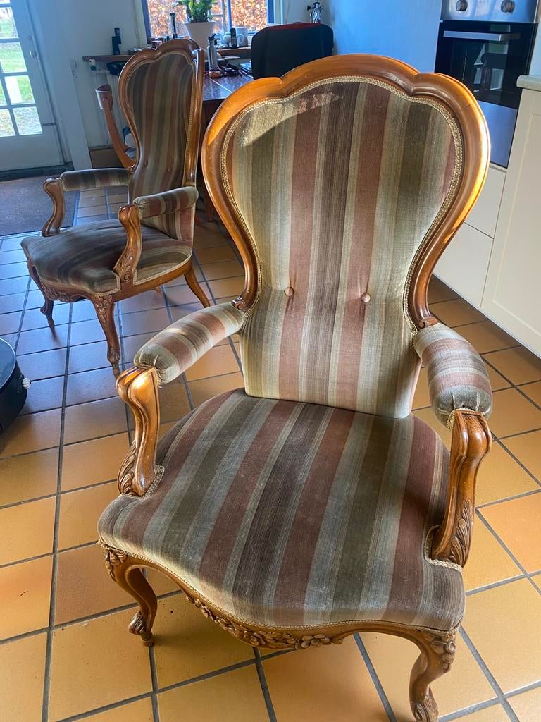 Brocante leunstoelen, set van twee, Ophalen, Gebruikt, Twee, Overige kleuren