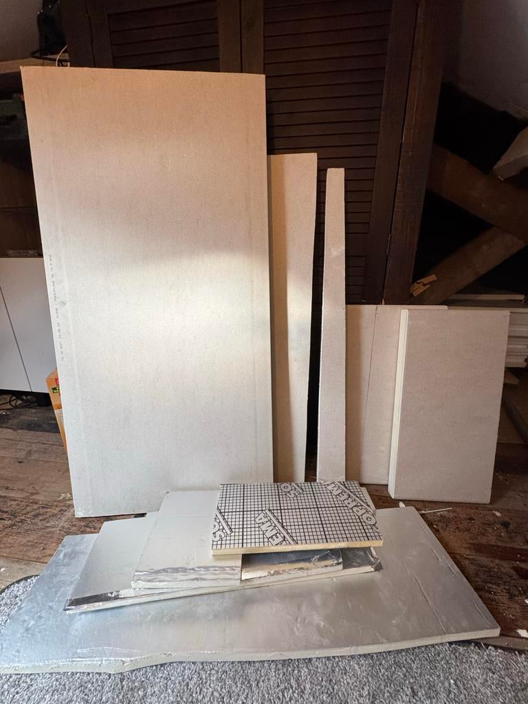 Diverse isolatieplaten, Doe-het-zelf en Verbouw, Isolatie en Afdichting, Ophalen, 4 tot 8 cm, Gebruikt, Hardschuim (Pir)