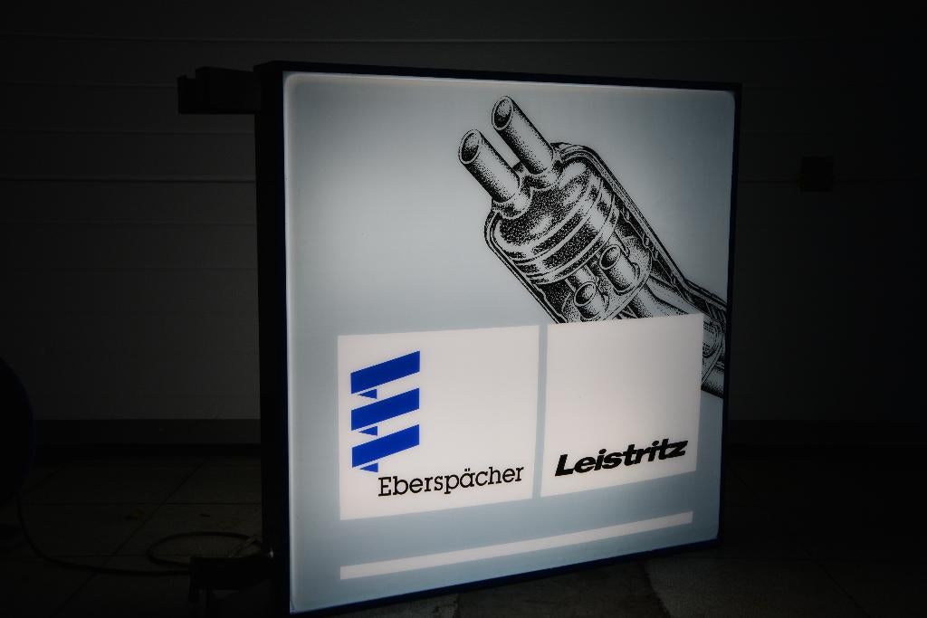 eberspacher bmw uitlaten lichtreclame lichtbak 1980, Ophalen of Verzenden, Zo goed als nieuw, Lichtbak of (neon) lamp