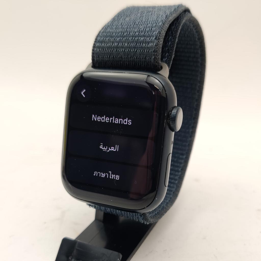 Apple Watch Series 9 45mm GPS met Lader batterij 97% €269.99, Zwart, Apple Watch, IOS, Ophalen of Verzenden