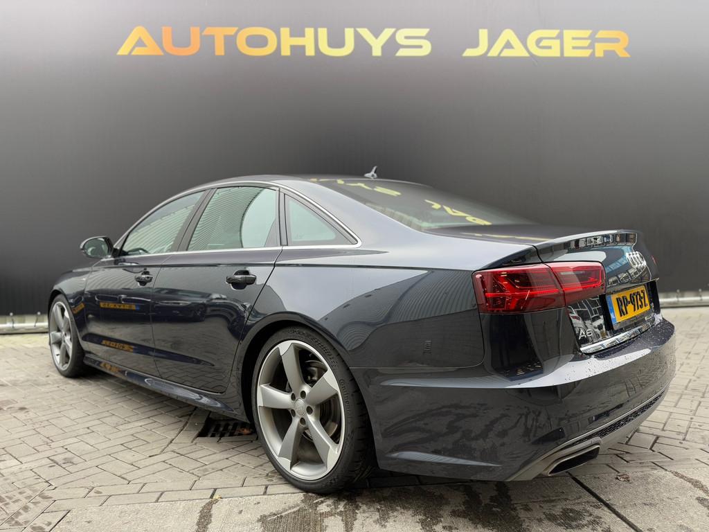 Audi A6 Limousine 1.8 TFSI ultra S line Edition, Gebruikt, Blauw, Leder en Stof, Sedan