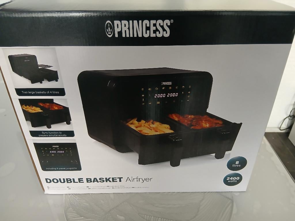 Airfryer Princess nieuw in verpakking 2x 4 liter, Ophalen, Nieuw, Airfryer, 1500 gram of meer