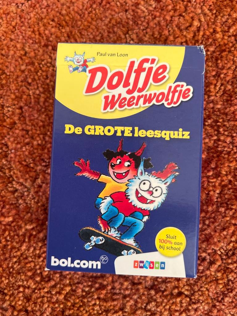 Dolfje Weerwolfje De GROTE leesquiz, Hobby en Vrije tijd, Gezelschapsspellen | Bordspellen, Drie of vier spelers, Ophalen of Verzenden