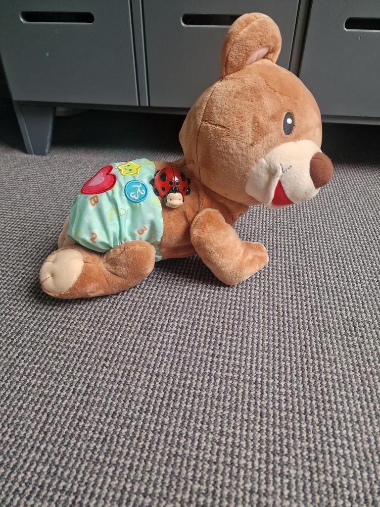 VTech kruipbeer leer en kruip speelgoed, Ophalen of Verzenden, Zo goed als nieuw, Overige typen, Met geluid