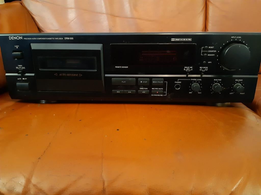 Denon Cassettedeck met Auto-reverse, Audio, Tv en Foto, Cassettedecks, Enkel, Denon, Auto-reverse, Tiptoetsen, Tape counter, Ophalen