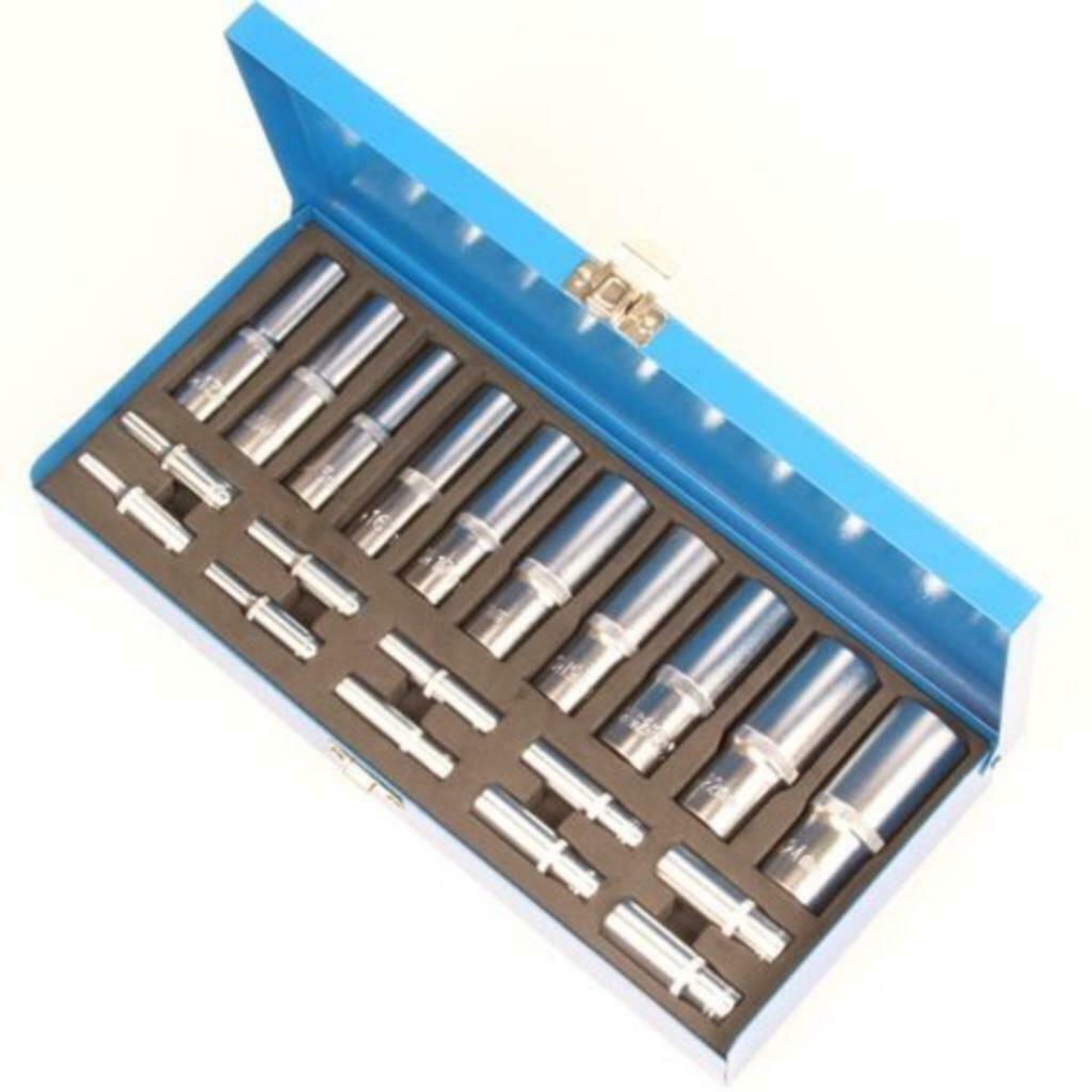 Doppendoos Extra lang! 20dlg. Chroom Vanadium  46 45, Ophalen of Verzenden, Nieuw