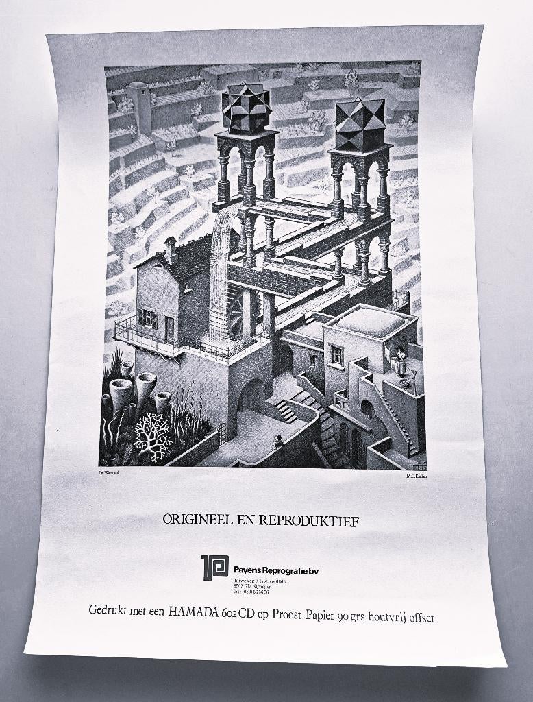 M.C. Escher - De Waterval, Ophalen of Verzenden