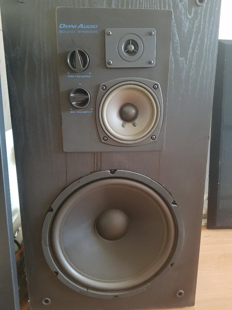 Omni audio 3 way speaker system, Audio, Tv en Foto, Luidsprekers, Gebruikt, 120 watt of meer, Front, Rear of Stereo speakers, Ophalen