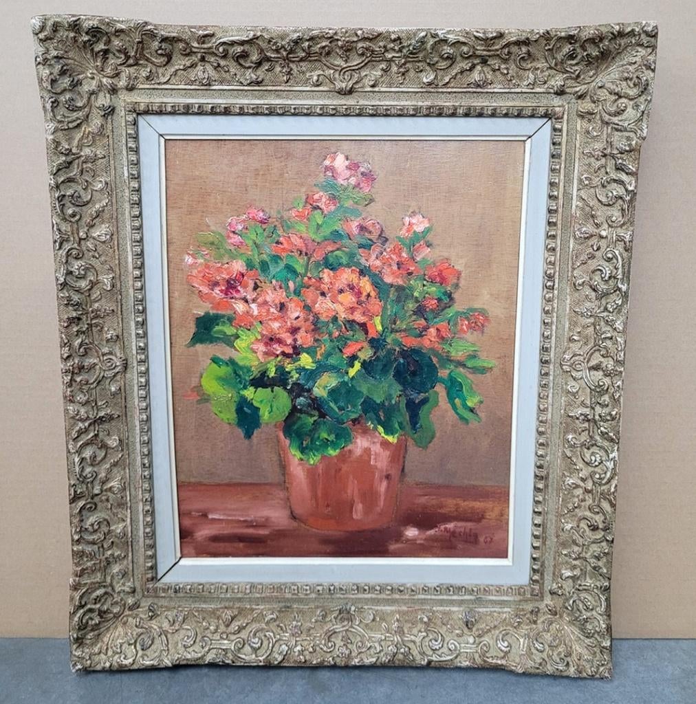 Jacques MÉCHIN, bloemen, Ophalen of Verzenden