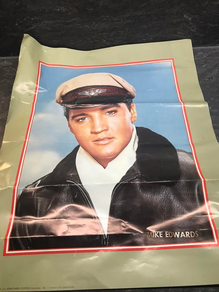 Oude Elvis poster, Verzamelen, Posters, Ophalen of Verzenden, Zo goed als nieuw