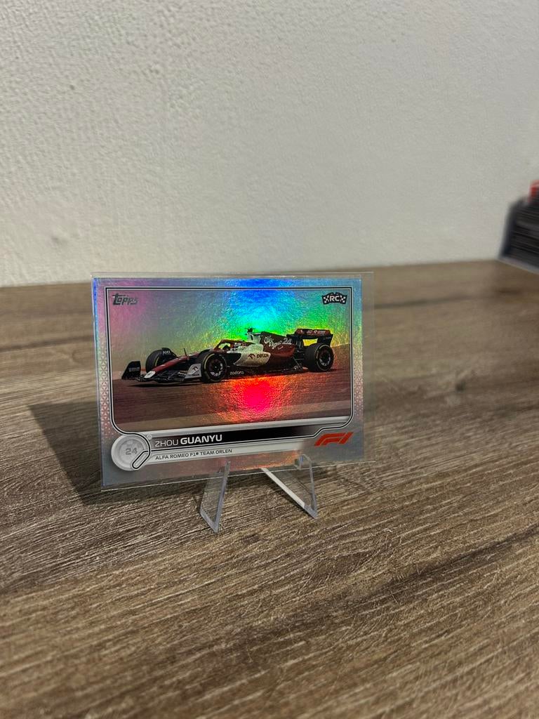 Zhou Guanyu 2022 Topps F1 Flagship Foil Card RC Rookie #126, Ophalen of Verzenden, Zo goed als nieuw, Foil
