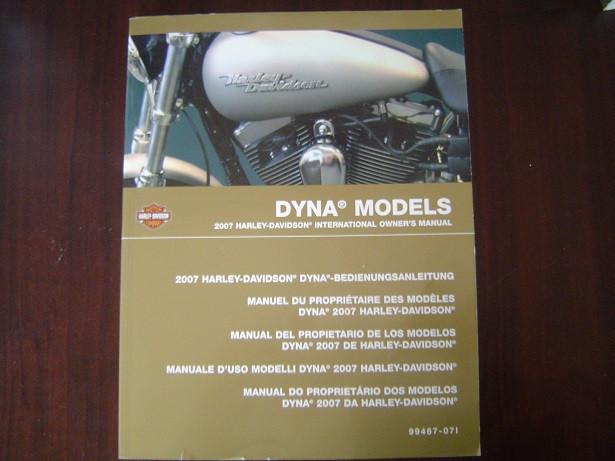 HARLEY DAVIDSON 2007 DYNA models owner 's manual, Motoren, Ophalen of Verzenden, Harley-Davidson of Buell