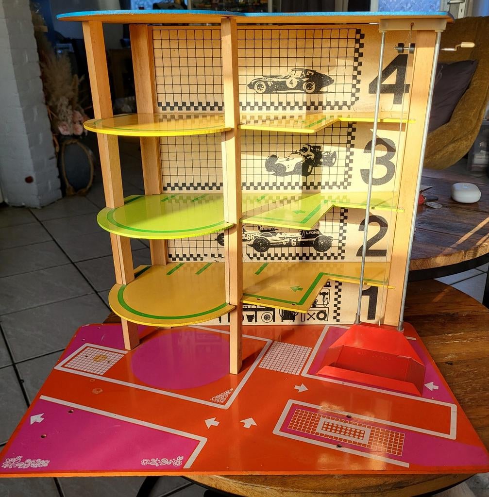 Houten SIO Speelgoedgarage jaren 60/70, Ophalen of Verzenden, Gebruikt