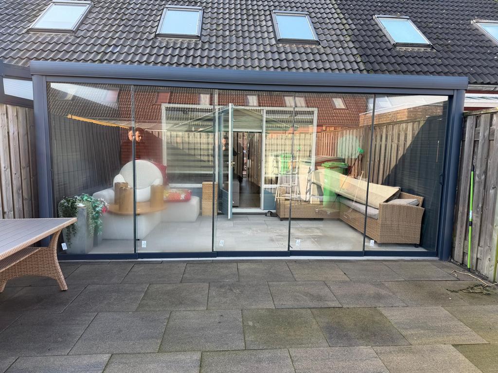 Veranda beglazing, Tuin en Terras, Overkappingen, Ophalen, Zo goed als nieuw