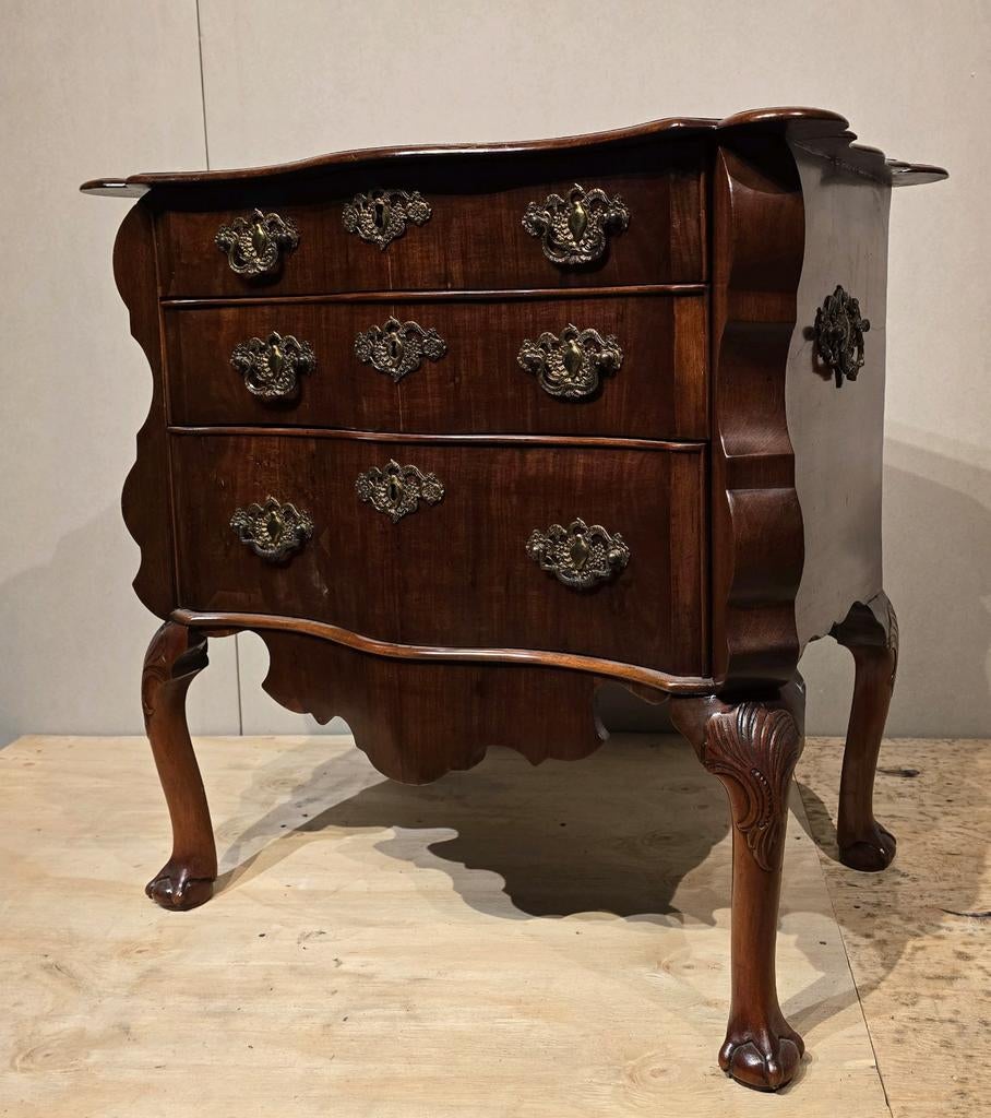 Mahonie commode, Rococo stijl, Ophalen of Verzenden