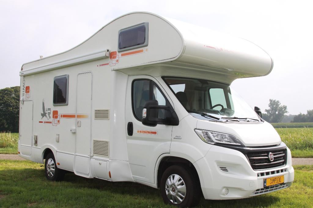 Rimor Seal 7 compact alkoof stapelbed airco cruise, Caravans en Kamperen, Campers, Alkoof, Ringverwarming, Fiat, Bedrijf
