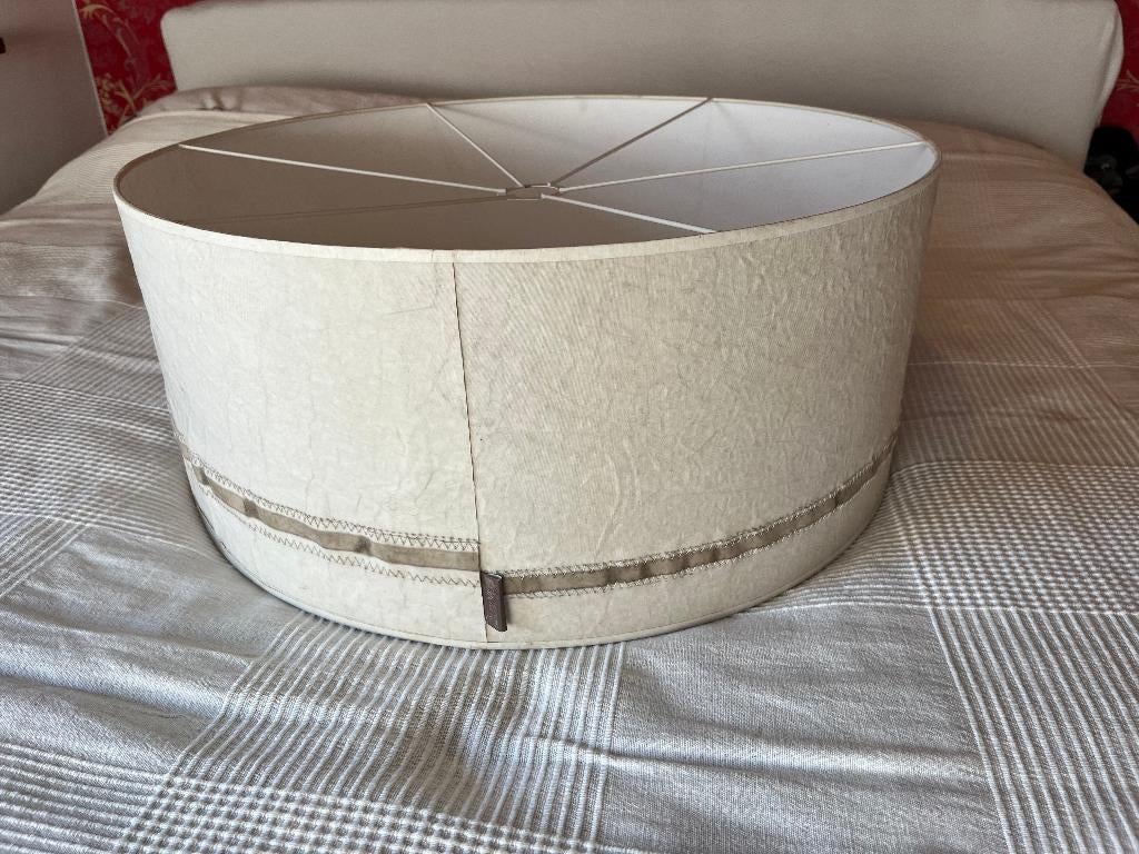 Unieke hanglamp - van oude zeilen - ø60 cm, Ophalen, Overige materialen, Gebruikt, Maritiem, zeildoek